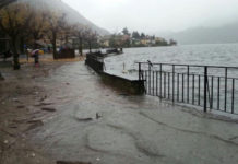 Il Ceresio ha esondato a Riva