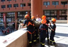 Pompieri nelle piazze di Mendrisio