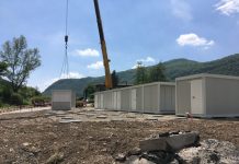 Le baracche per gli operai sull’A2