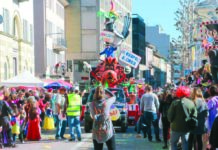 Guggen in “notturna” e il 60° corteo