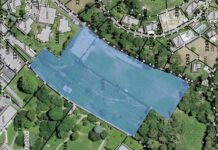 La villa e tutto il suo parco