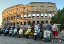 Vespisti momò al Raduno internazionale di Roma