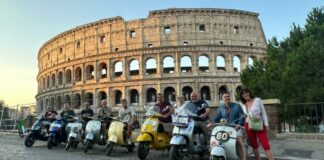 Vespisti momò al Raduno internazionale di Roma